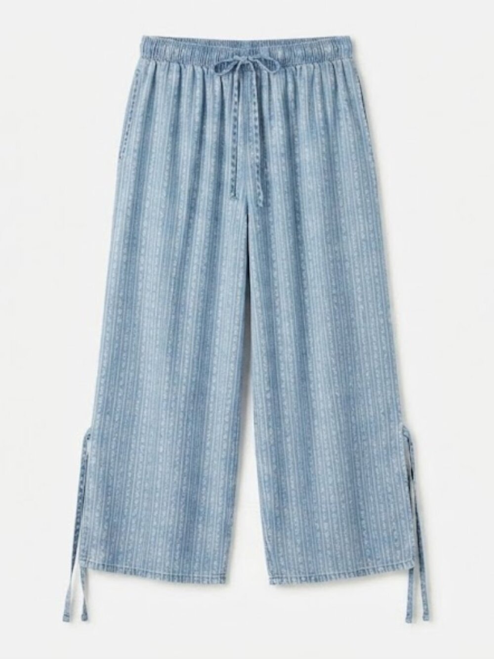 Thread & Supply Light Blue Striped Wide Leg Pants